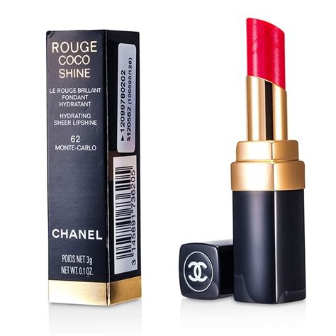 chanel coco shine 62 monte carlo|Chanel Monte Carlo Rouge Coco Shine Hydrating Sheer.